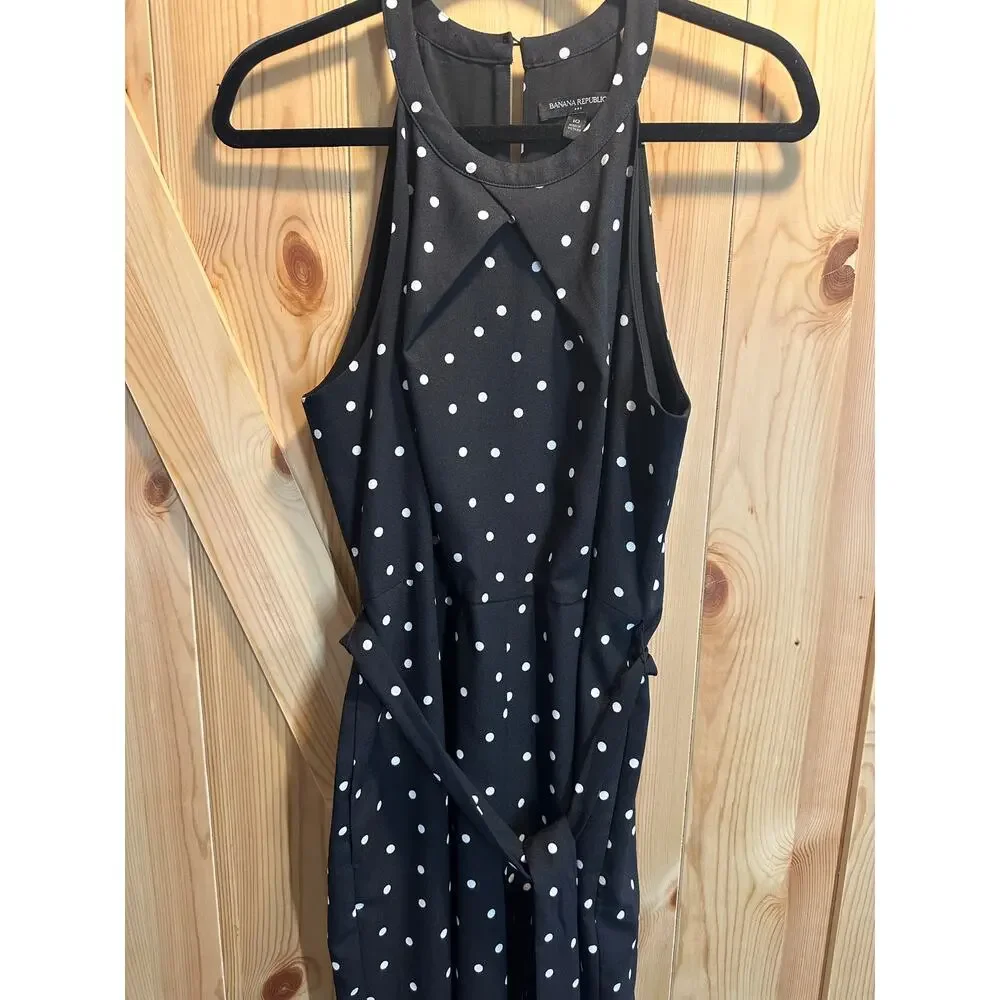 **SUMMER SALE** Banana Republic Factory Polka Dot Jumpsuit- Size 10 - Picture 4 of 11